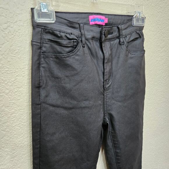 Edikted Womens 5 Pocket Regular Fit Stretch Denim Black Flare Jeans Size Small - Picture 2 of 10